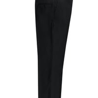 Black 4-Drop Relaxed Fit Classic Fabric Trousers