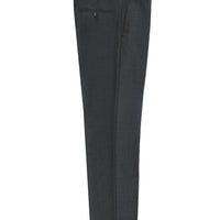 Smoke Grey 4 Drop Relaxed Fit Classic Fabric Wool Trousers