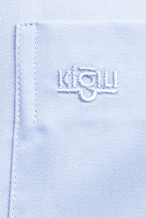 Blue Long Sleeve Non-Iron Classic Satin Shirt