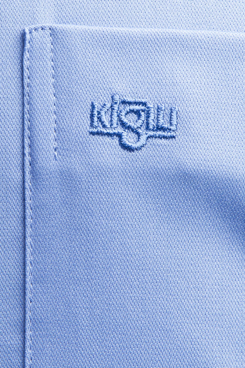 Blue Long Sleeve Non-Iron Classic Satin Shirt