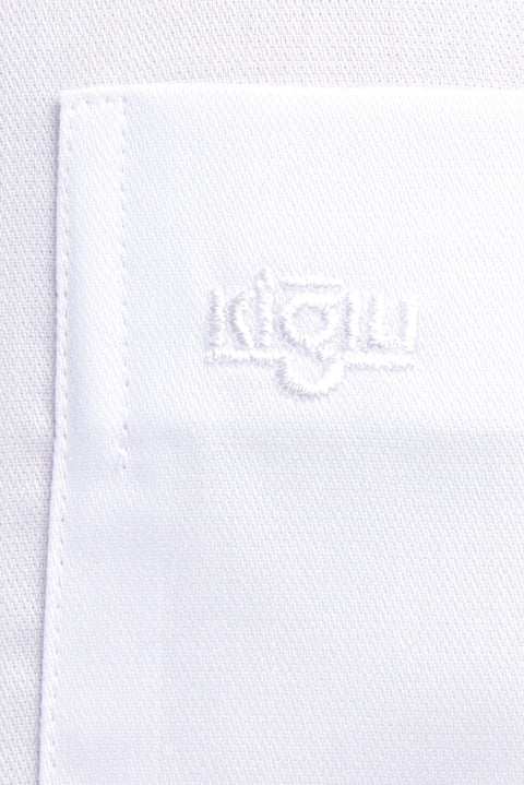 White Long Sleeve Non-Iron Satin Classic Shirt