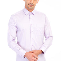 Lilac Long Sleeve Non-Iron Satin Classic Shirt