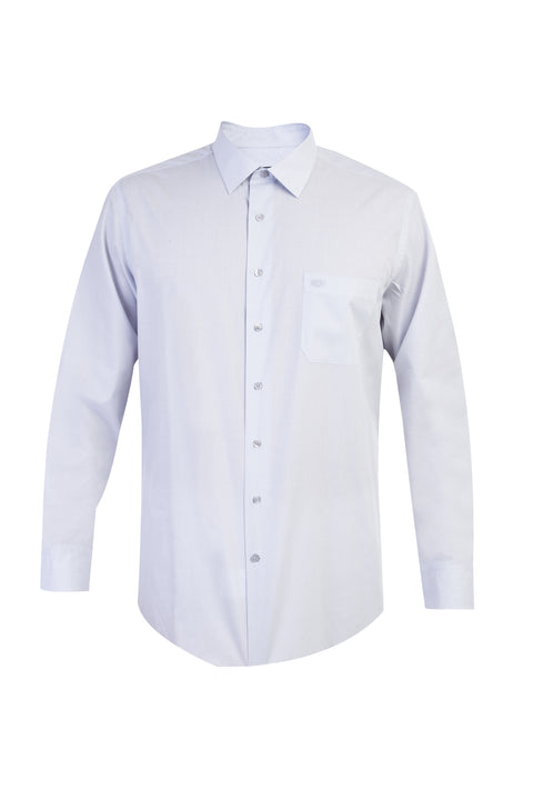 Light Grey Long-Sleeve Classic Shirt