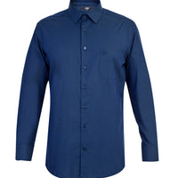 Navy Blue Long-Sleeve Classic Shirt