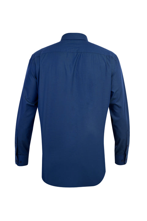 Navy Blue Long-Sleeve Classic Shirt