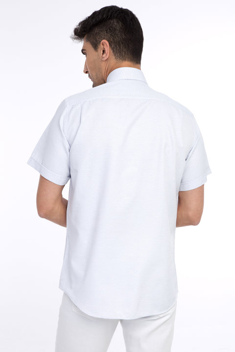 Beyaz Kısa Kol Regular Fit Gömlek