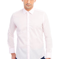 Pembe Uzun Kol Slim Fit Dar Kesim Gömlek