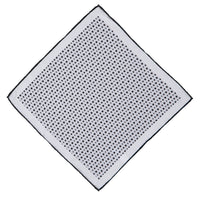 Black Patterned Handkerchief