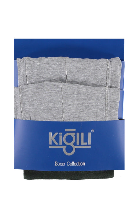 Medium Smoke 2-Piece Plain Supreme Boxer Set