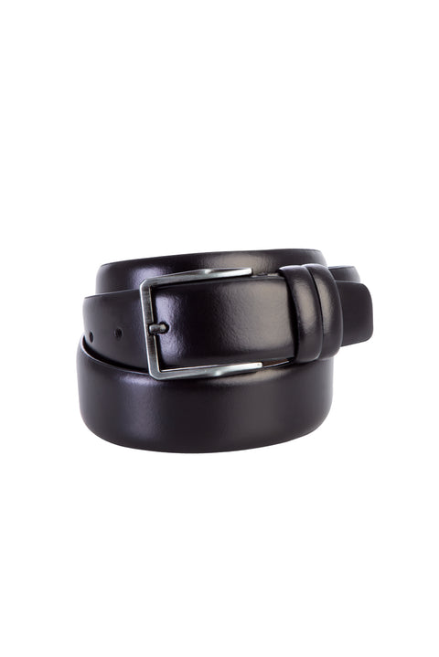 Black Classic Leather Belt