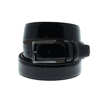 Black Plus Size Classic Patent Leather Belt