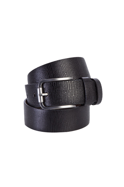 Black Patterned Sports Belt