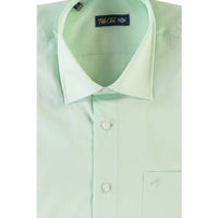 Light Green Short Sleeve Regular Fit Patterned Shirt