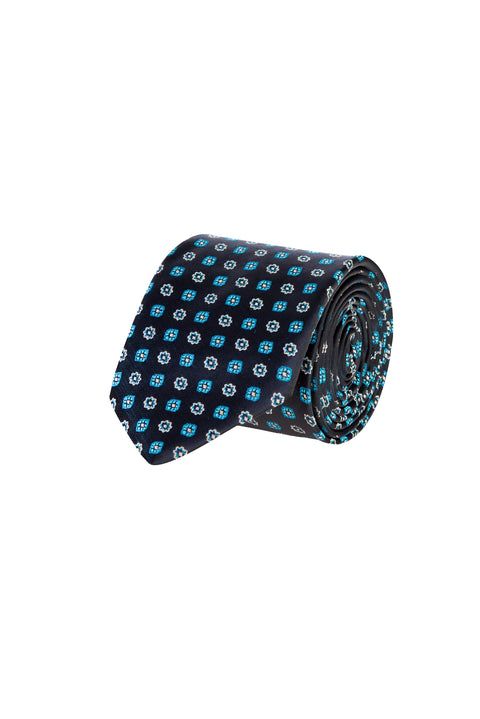 Dark Green Patterned Tie
