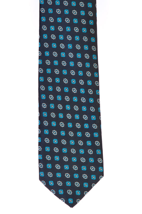 Dark Green Patterned Tie