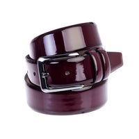 Burgundy Classic Patent Leather Belt