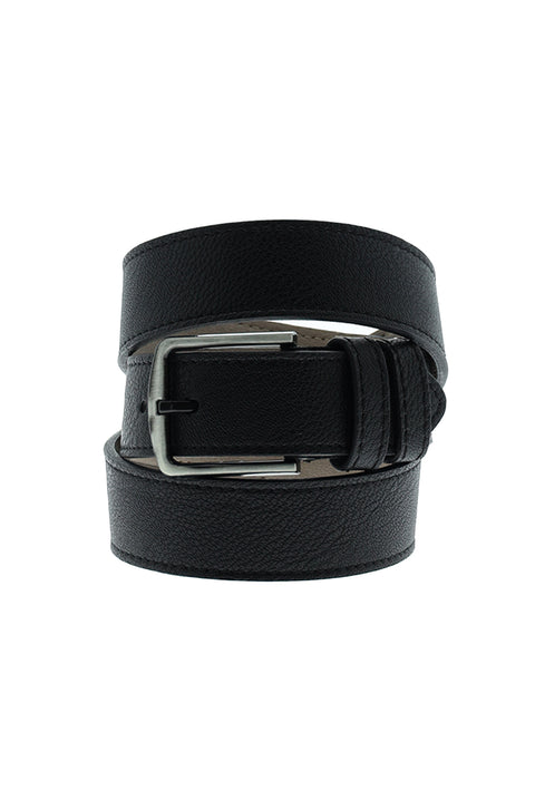 Black Sport Patterned Belt