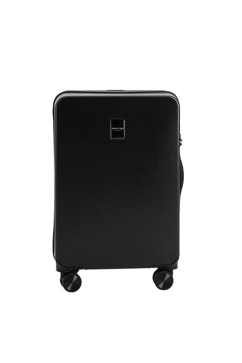 Black PP Wide Handle Small Cabin Size Suitcase