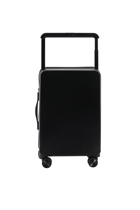 Black PP Wide Handle Small Cabin Size Suitcase
