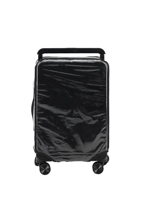 Black PP Wide Handle Small Cabin Size Suitcase