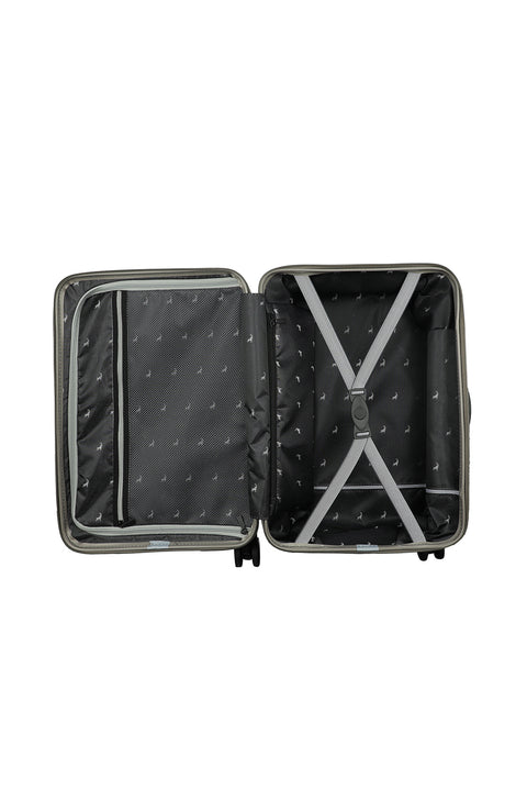 Medium Mink PP Wide Pull Handle Model Small-Cabin Size Suitcase