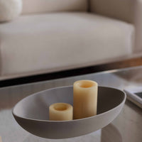 Light Gray Decorative Ceramic Plate