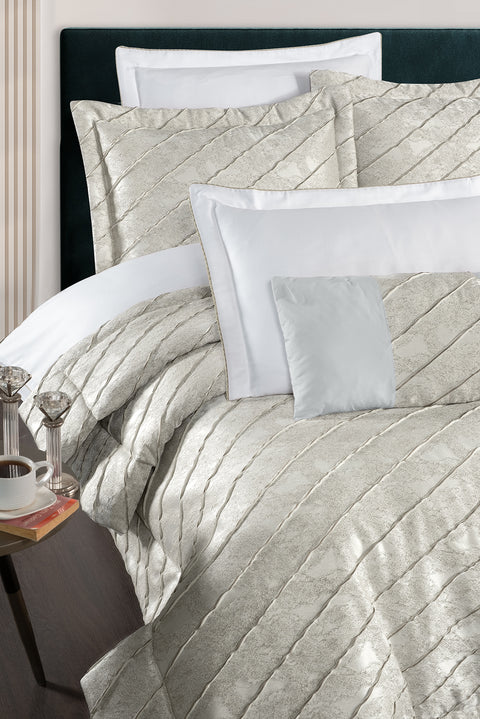 Light Beige 8-Piece Bridal Bedspread Set