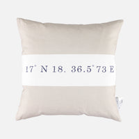 Medium Beige Rota Print Cotton Cushion (40x40)