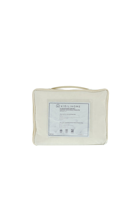 White Double Waterproof Interlock Mattress Protector (160x200)