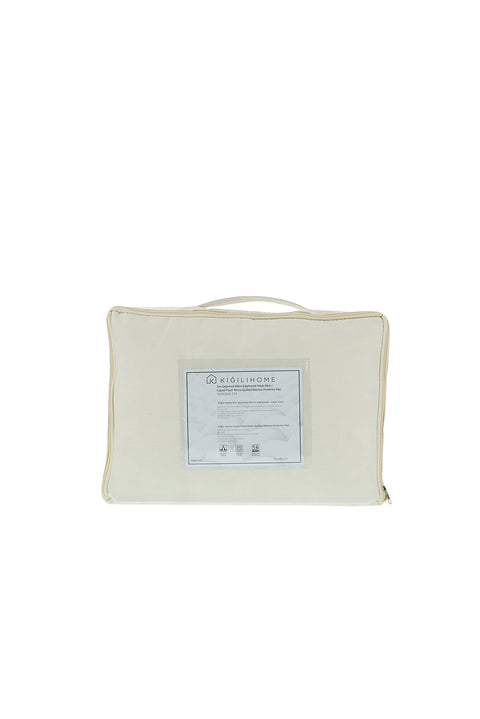 White Double Waterproof Micro Quilted Mattress Protector (160x200)