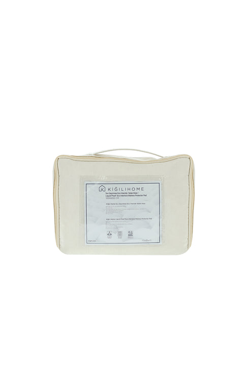 White Single Waterproof Eco Interlock Mattress Protector (100x200)