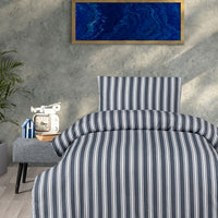 Indigo Hera Single Cotton Duvet Cover Set