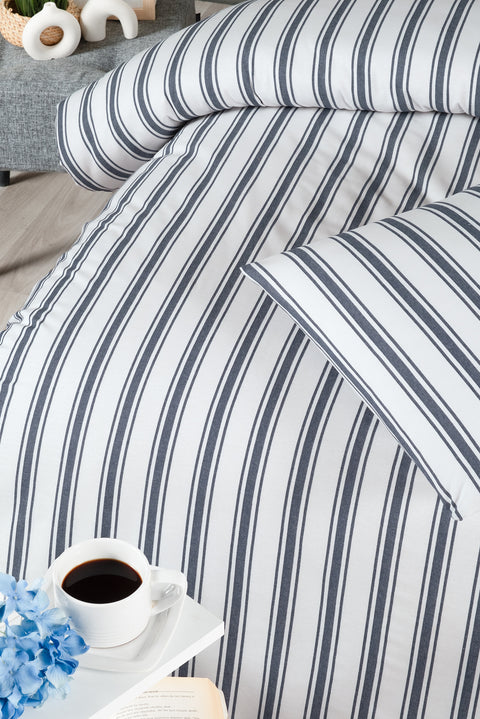 Off-White Hera Single Cotton Duvet Cover Set