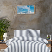 Hera Cotton Duvet Cover Set in Off-White Double Size