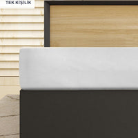 White Single Fitted Cotton Sheet