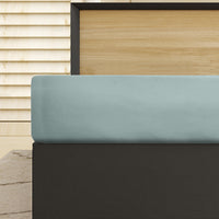 Grass Green Single Fitted Cotton Sheet