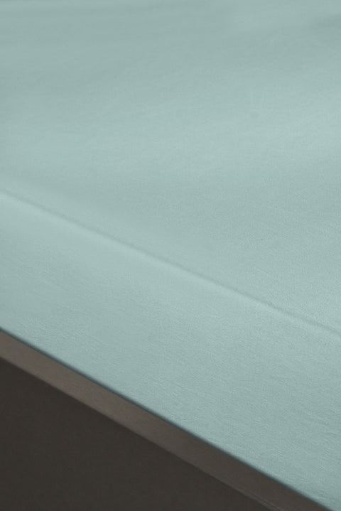 Grass Green Single Fitted Cotton Sheet