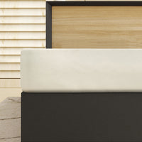 Off-White King Size Fitted Cotton Sheet