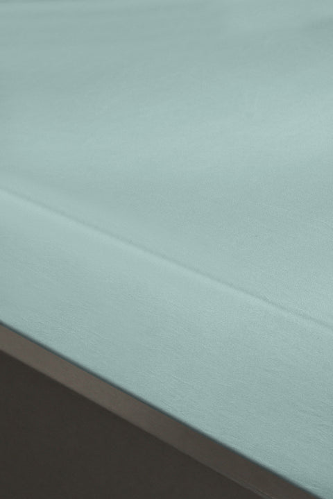 Grass Green King Size Fitted Cotton Sheet