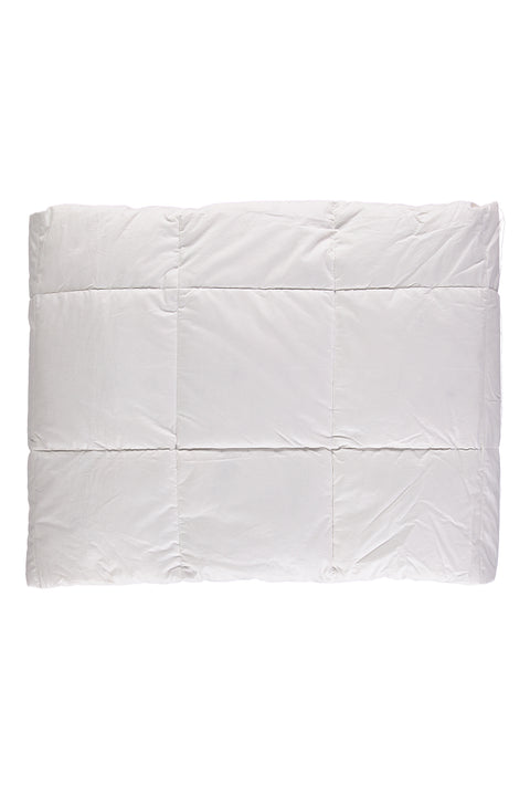 White Double Quilted Goose Down Duvet (195x215)