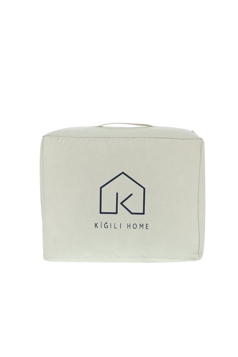 White Single Jacquard Elegant Cotton Duvet (155x215)