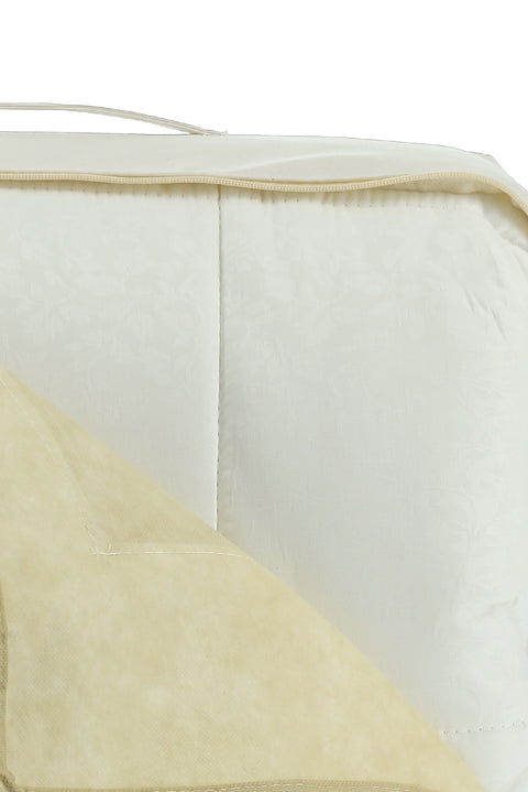 White Single Jacquard Elegant Cotton Duvet (155x215)