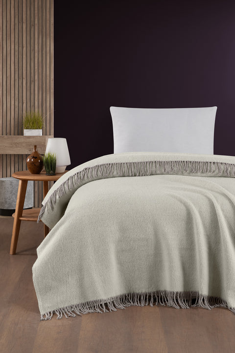 Medium Mink Single Wool Blanket