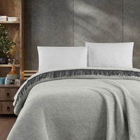 Medium Grey Double Wool Blanket