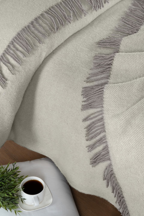 Medium Mink Double Wool Blanket