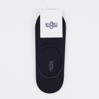 Dark Navy Cotton Loafer Socks