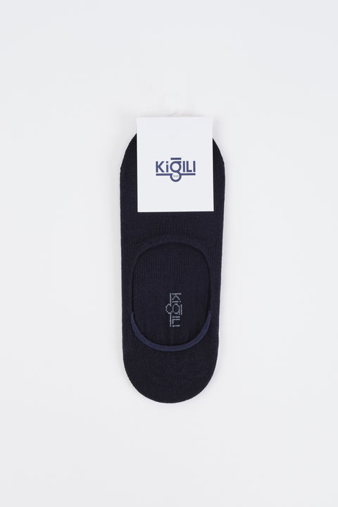 Dark Navy Cotton Loafer Socks
