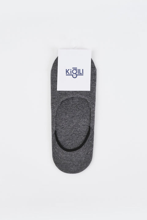 Dark Anthracite Melange Single Suba Cotton Socks
