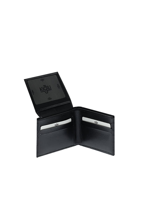 Black 3-Piece Crocodile Pattern Belt, Wallet & Card Holder Set