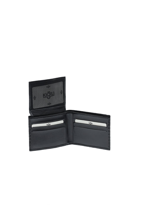 Black Lezard Pattern Belt, Wallet & Card Holder Set